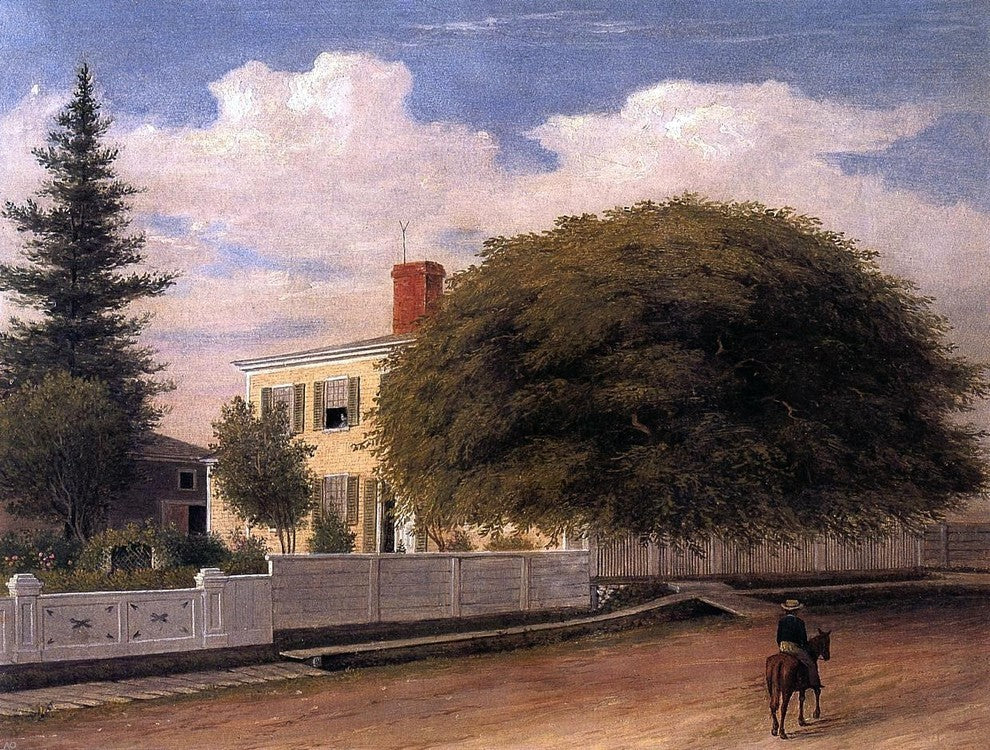 Fitz Hugh Lane Castine Homestead - 21" x 28" Premium Canvas Print