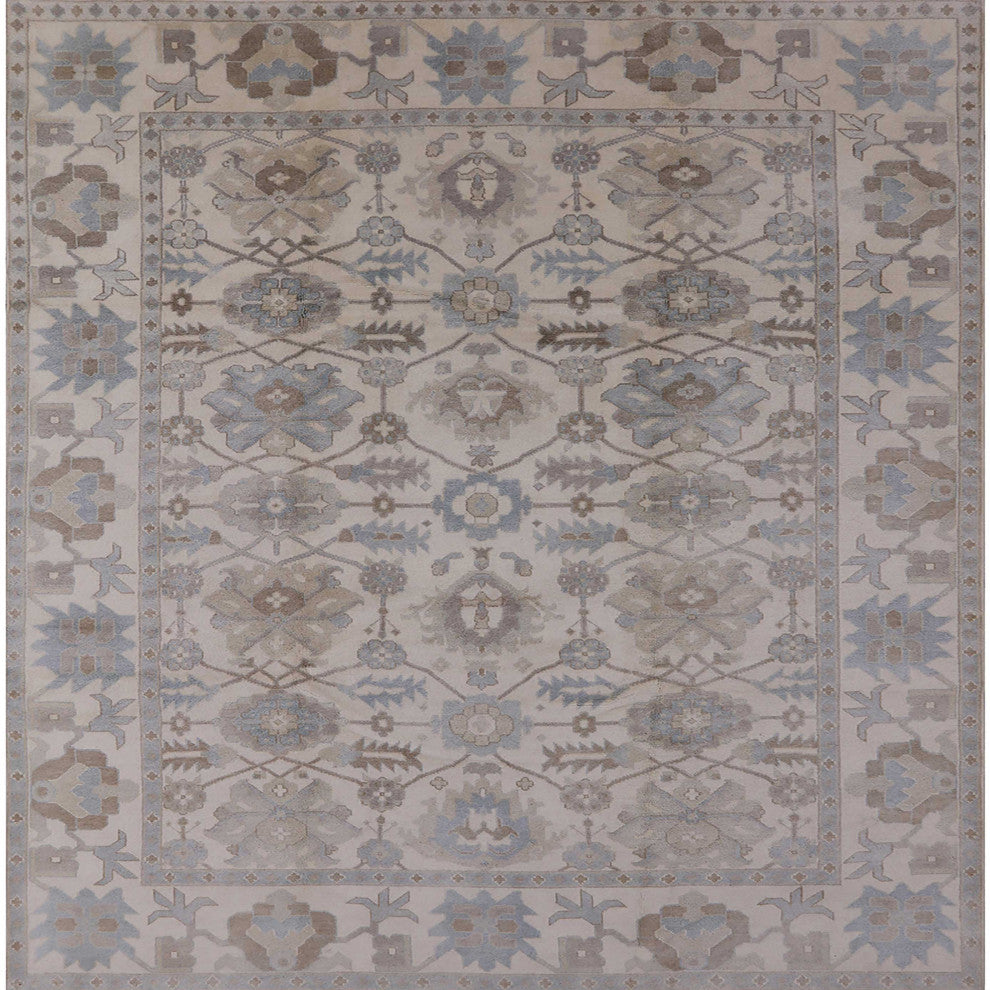 Ahgly Company Indoor Square Mid-Century Modern Area Rugs, 7' Square