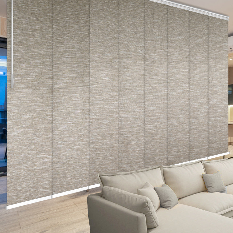Nico 8-Panel Track Extendable Vertical Blinds 130-175"W