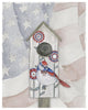 "Americana Birdhouse III" Digital Paper Print by Elyse DeNeige, 22"x26"
