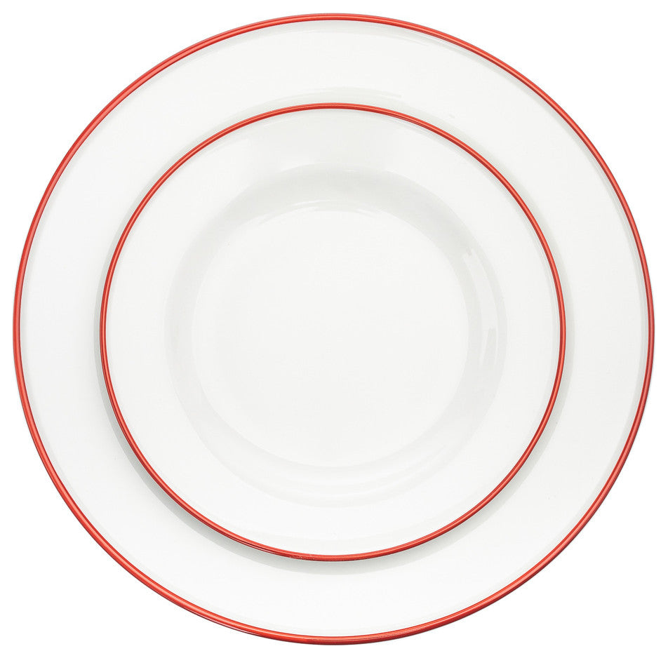 Montmarte 16 Piece Dinnerware Set, Service for 4, Red