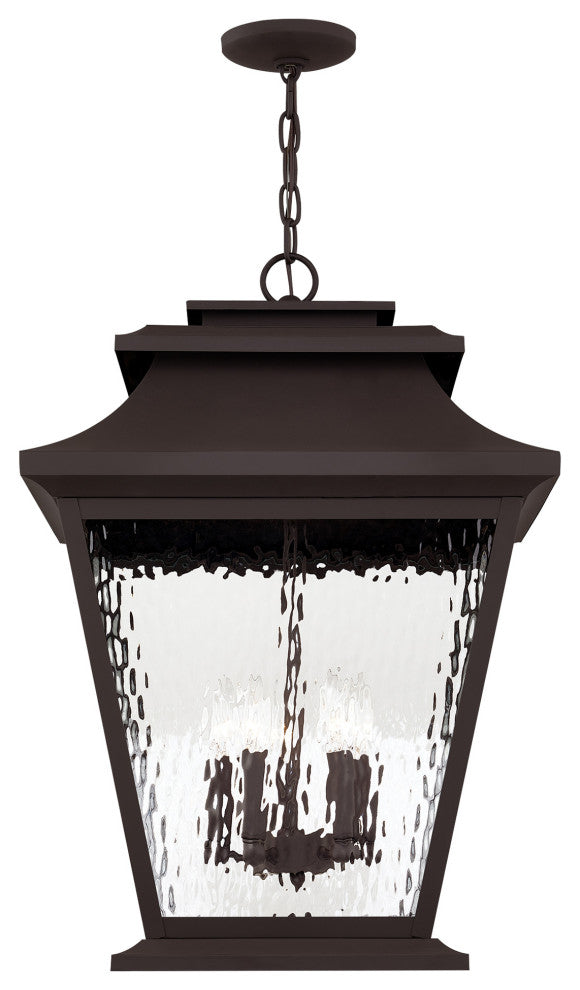 Livex Lighting Hathaway 5 Light Bronze Outdoor Pendant Lantern