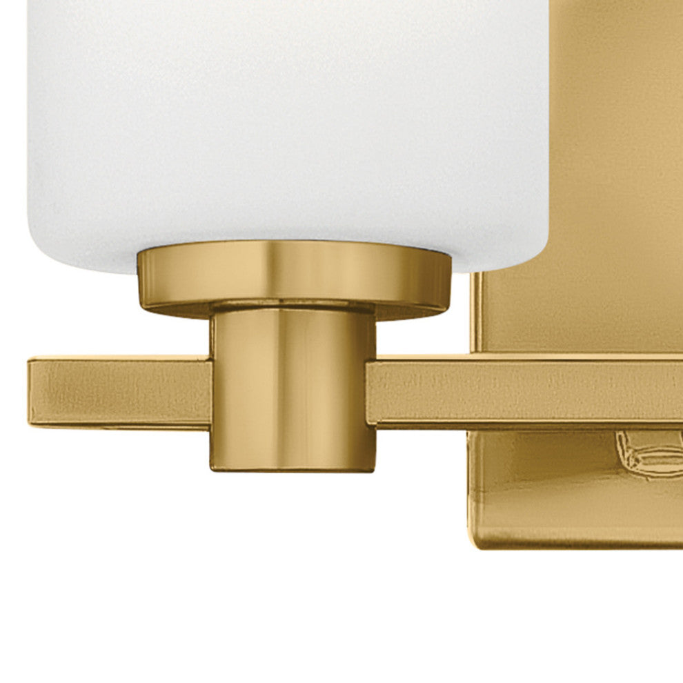 Hinkley Karlie Bathroom Vanity Light, Lacquered Brass, 2 Light