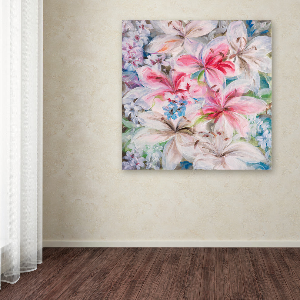 ''Lily Patch'' Canvas Art by Li Bo