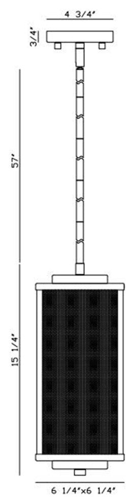7" Outdoor Led Pendant