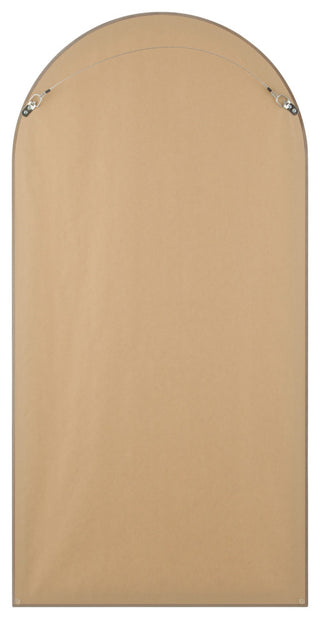 Vienne Framed Full Length Mirror, Crescent Cathedral, 23.4"x47.4", Linen White