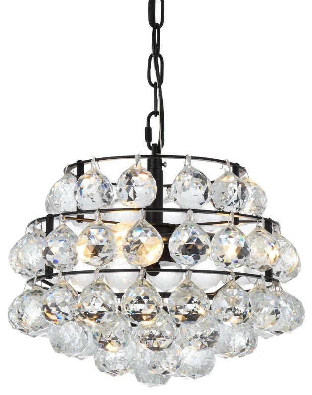 Seren 12" Pendant, Black