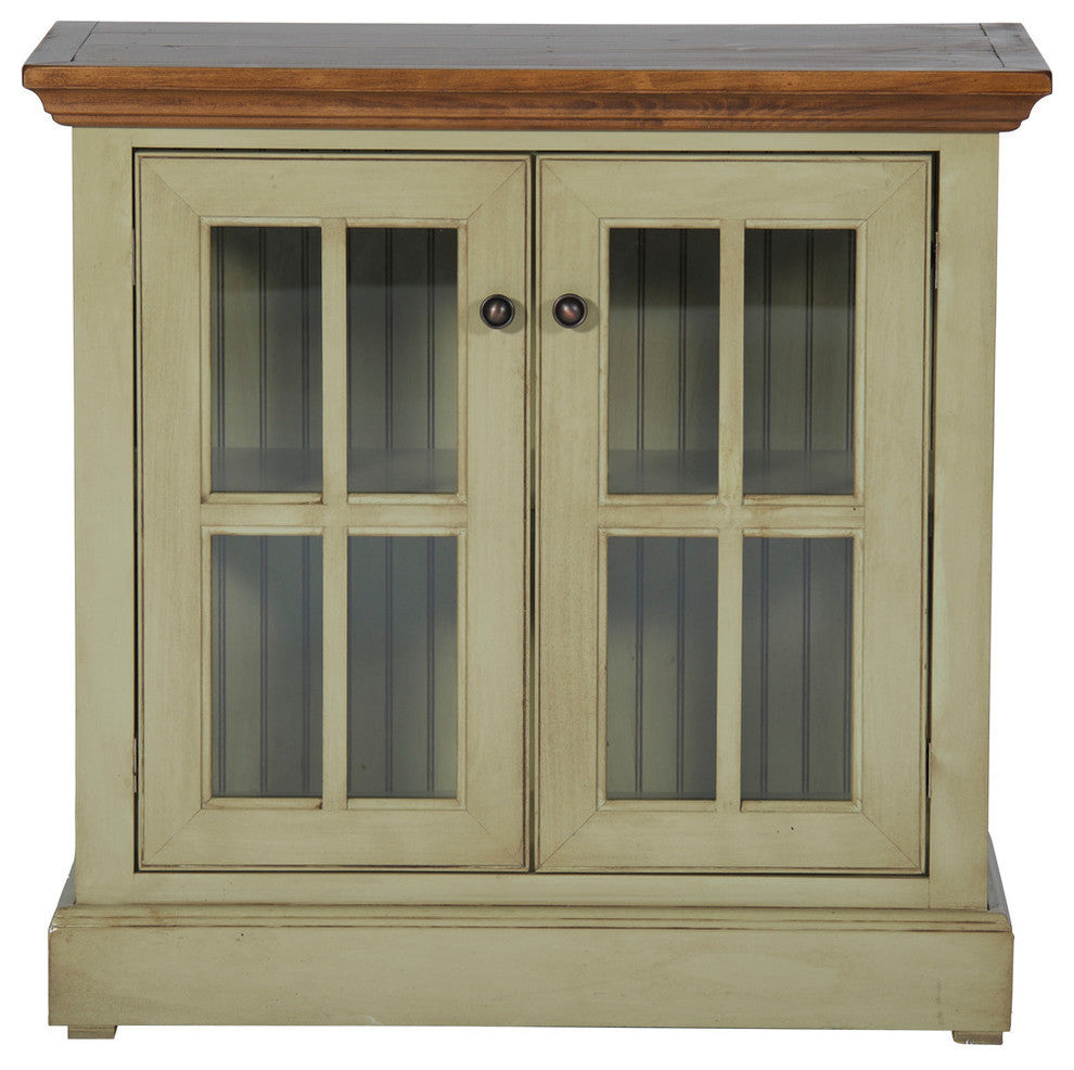 34" West Winds Credenza, Antique Black, Concord Cherry