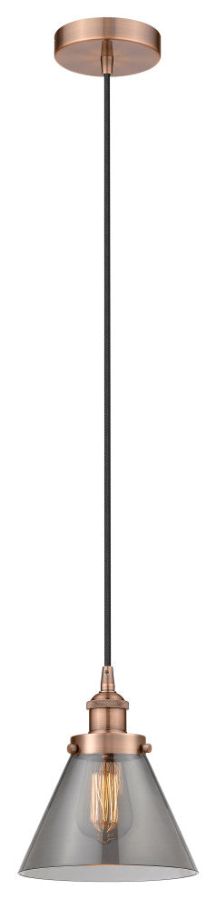 Innovations 616-1PH-AC-G43-LED 1-Light Mini Pendant, Antique Copper