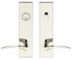 Crest Lever, Tubular Entry, Single Cylinder, Left Hand, Polished Stainless Steel