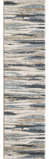 Avalon Ivory/Blue Landscapes Area Rug, 2' X 7'7 Runner