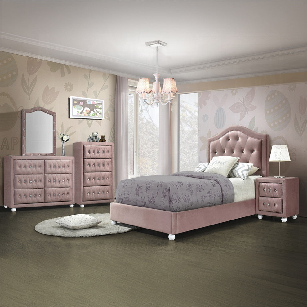 ACME Reggie Mirror, Pink Fabric