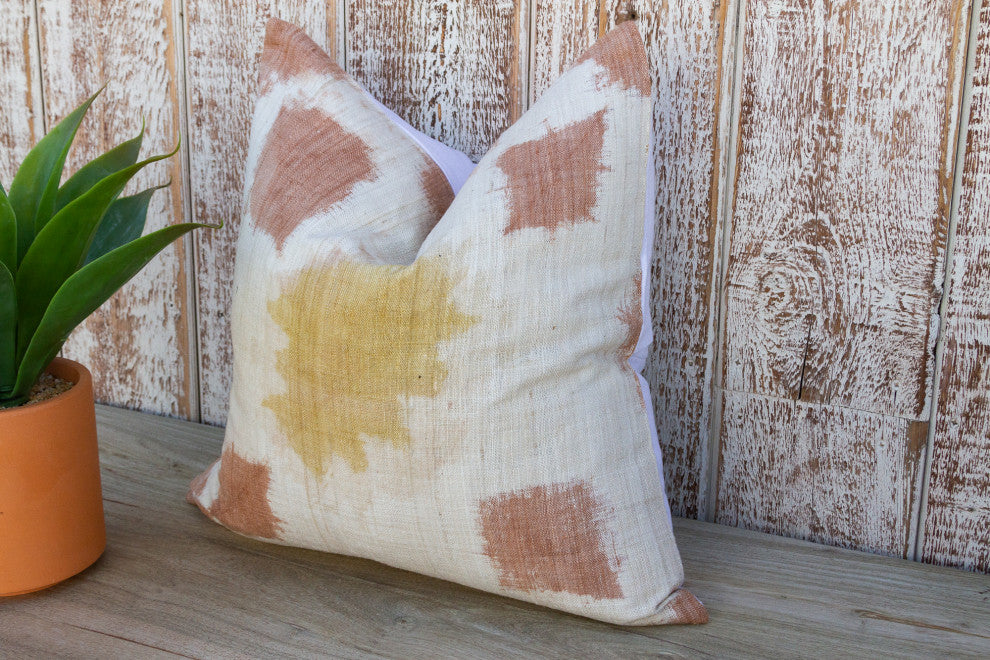 Kivili Organic Silk Ikat Pillow