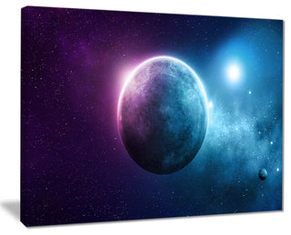 "Deep Space Planet" Canvas Print
