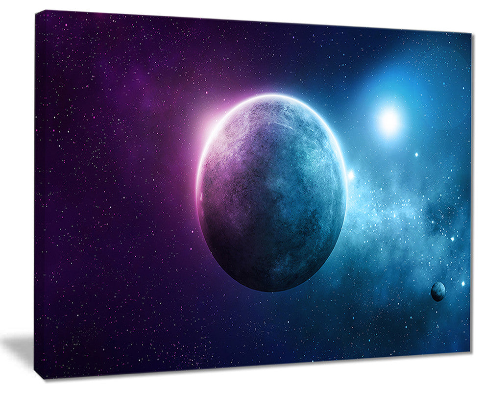 "Deep Space Planet" Canvas Print