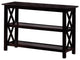 Sofa Table with 2-shelf, Dark Merlot