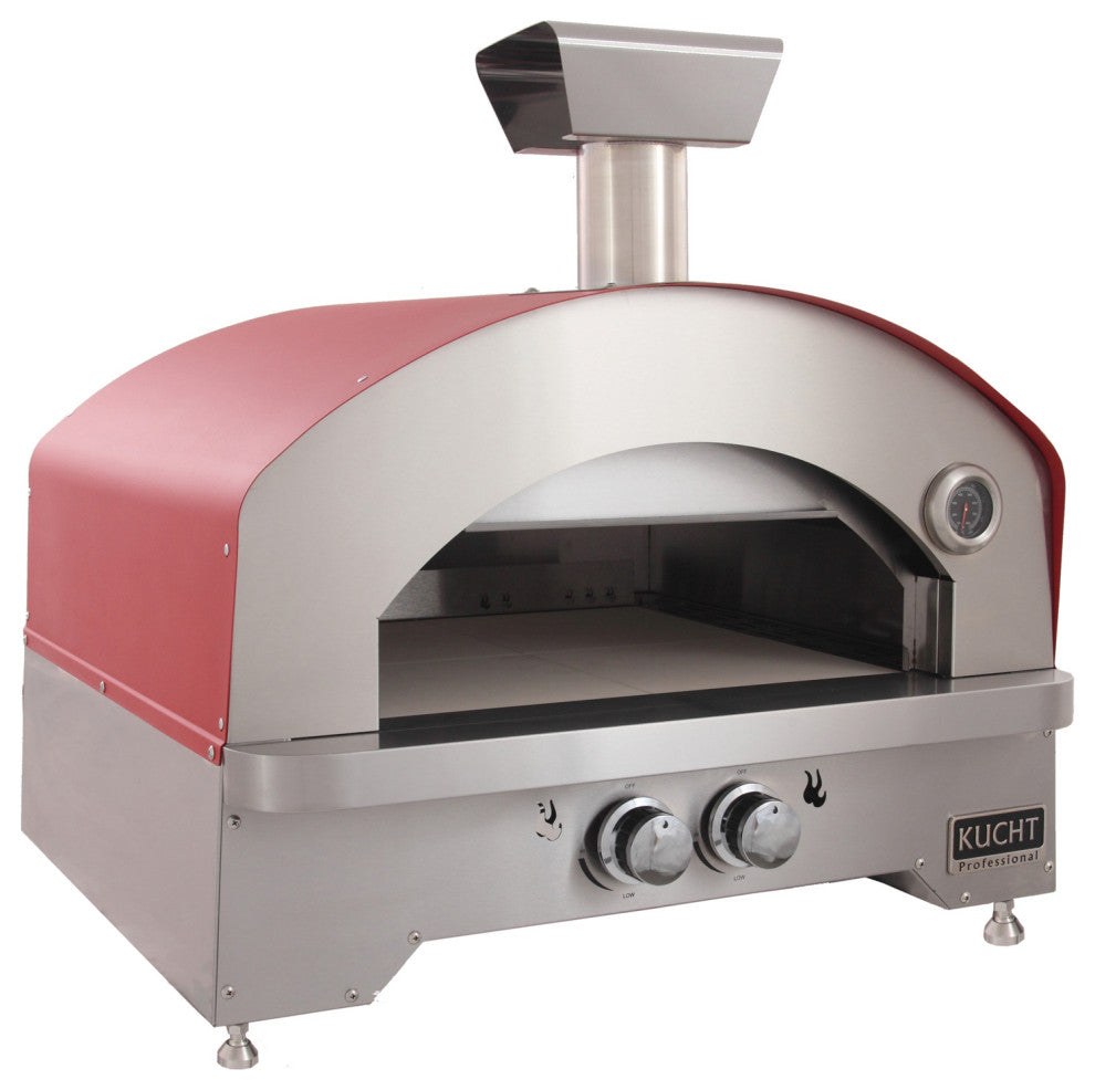 Outdoor Portable Propane Gas Pizza Oven, Red