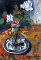 Suzanne Valadon Roses in a Vase, Gallery Wrapped Canvas Print, 18"x27"