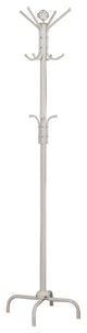 Coat Rack, 70" White Metal