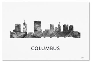 'Columbus Ohio Skyline' Canvas Art, 24x16