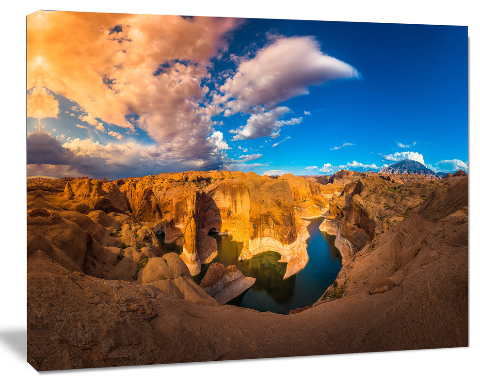 Reflection Canyon Lake Powell, Landscape Canvas Art Print, 20"x12"