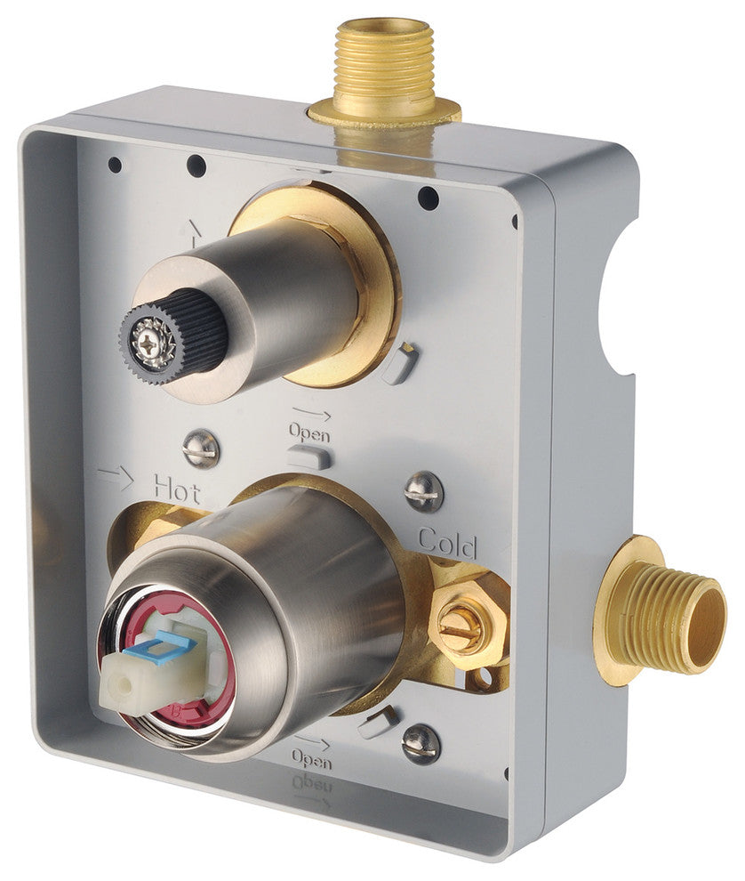 Davis Shower Set, Two Functions, Brushed Nickel