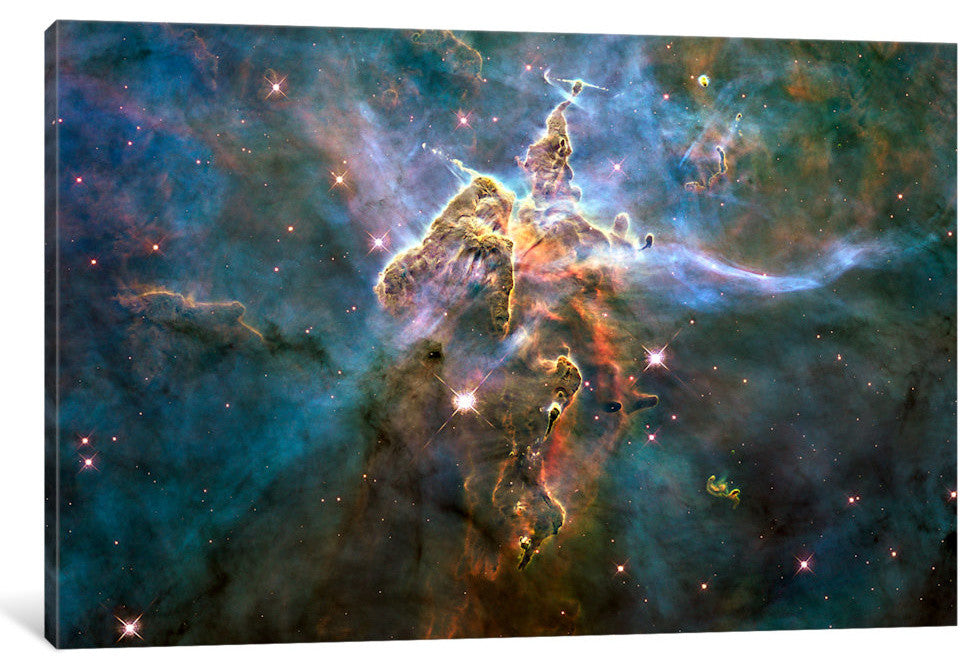 Mystic Mountain in Carina Nebula (Hubble Space Telescope) by NASA