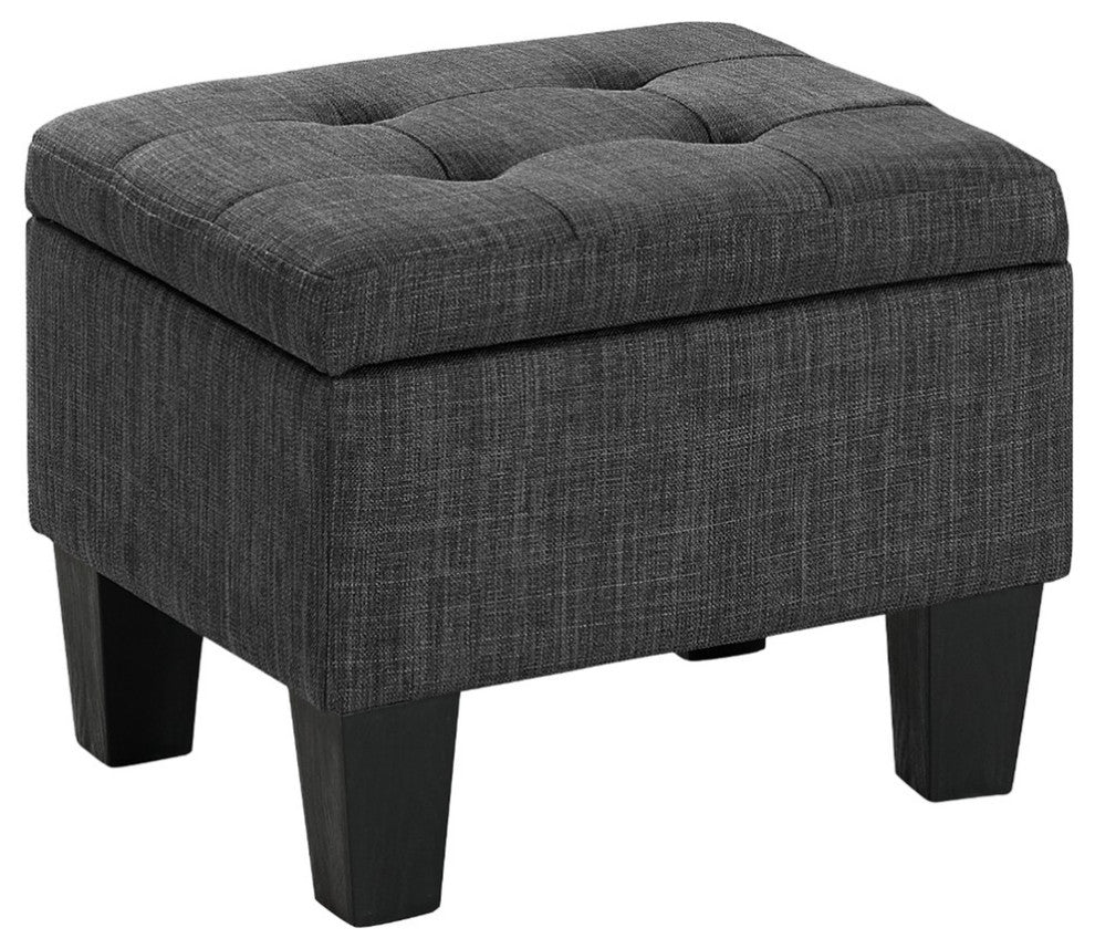 Everett 3-Pack Storage Ottoman, Charcoal