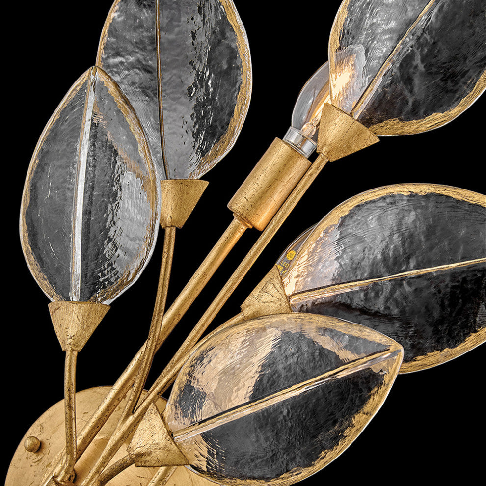 Fredrick Ramond Amira Large Four Light Sconce, Distressed Brass