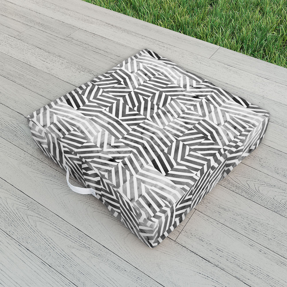 Emanuela Carratoni Optical Theme Outdoor Floor Cushion