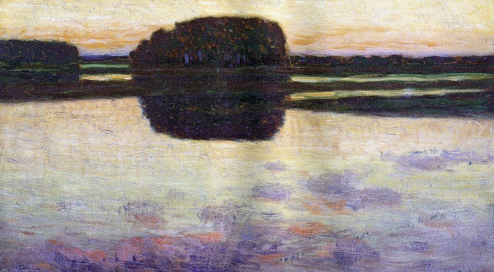 Arthur Wesley Dow Ipswich Marsh, Gallery Wrapped Canvas Print, 15"x30"