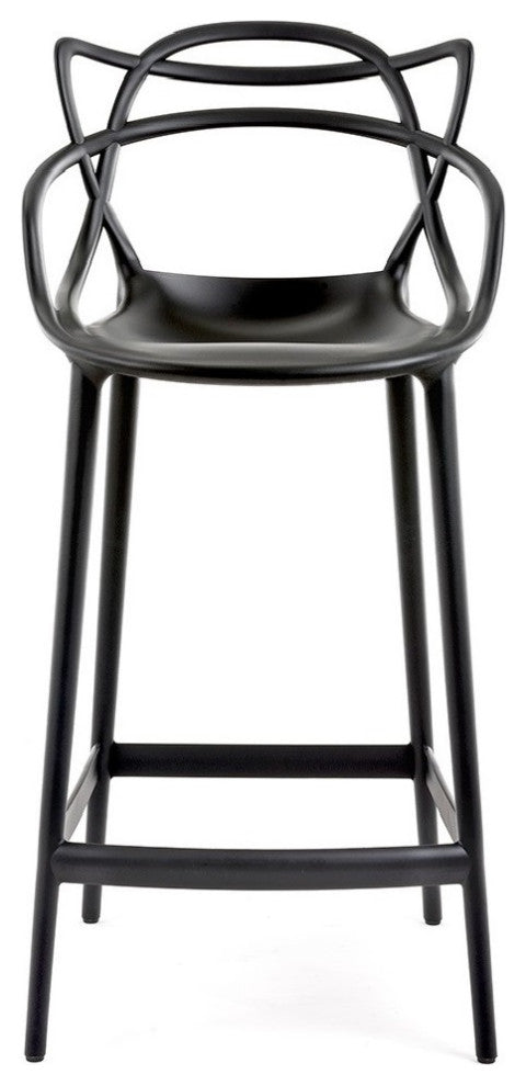 Keeper Stool counter height black outdoor stools