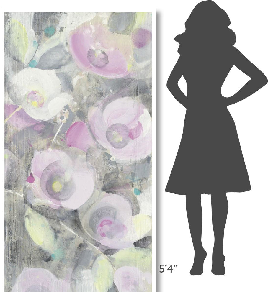 "Sugar Flowers II" Digital Paper Print by Albena Hristova, 38"x74"