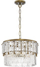 Chevall Collection 3-Light Modern Organic Pendant, Gold Ombre