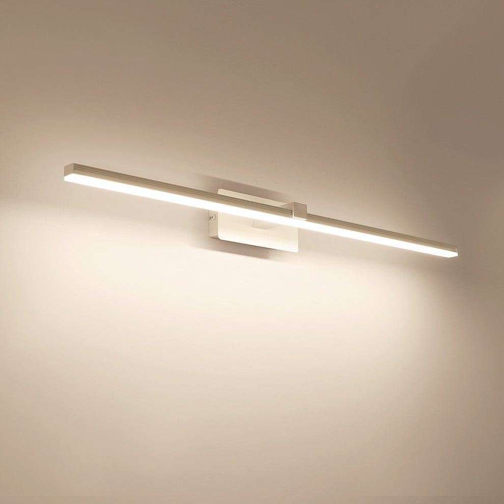 Bathroom LED Vanity Light, White, 31.7"