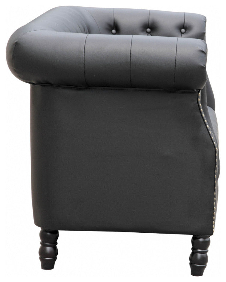 Modern Classics Chester Loveseat, Black