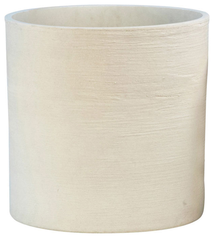 Modern White Composite Planter Large
