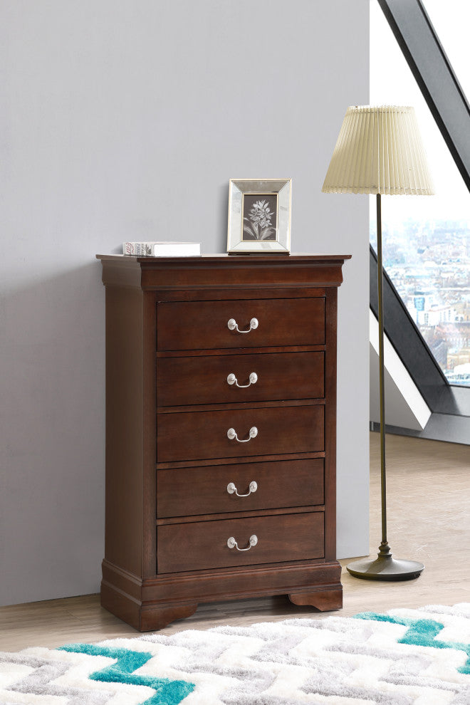 Kensington 5-Drawer Chest, Cappuccino