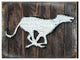 Vintage Dog Silhouette Block