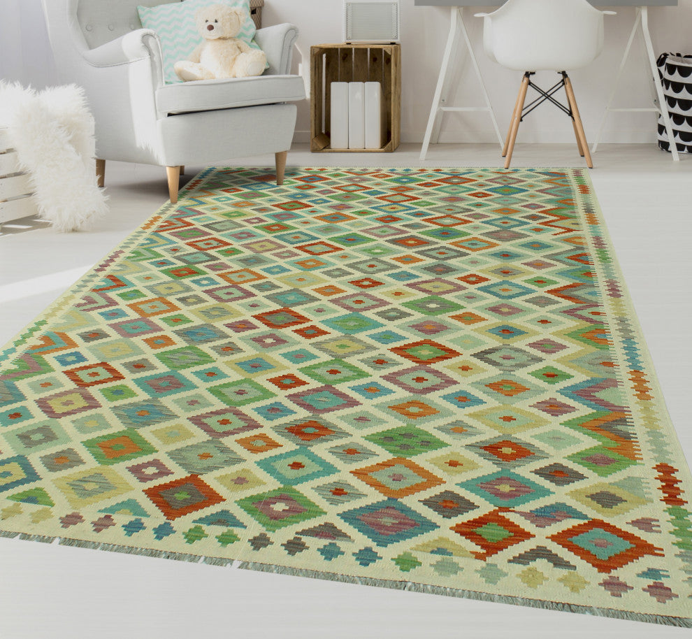 Sangat Kilim Ferdows Ivory Rug