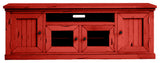 55" Rustic TV Console, Persimmon Red