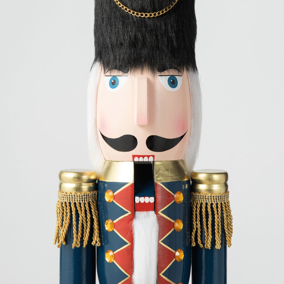 36"H Wooden Christmas Drummer Nutcracker