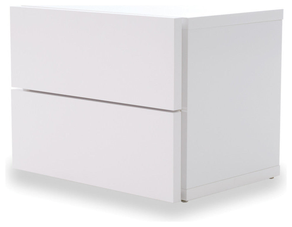 Aurora Night Stand, Pure White