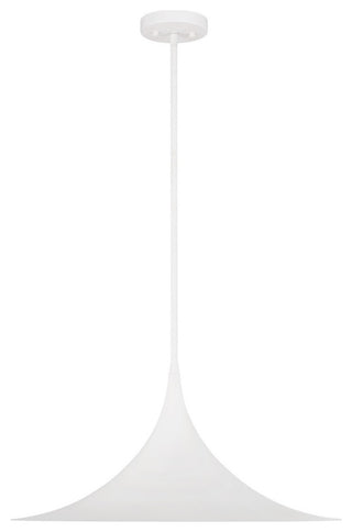 Bowdin 1-Light Pendant, Bisque White