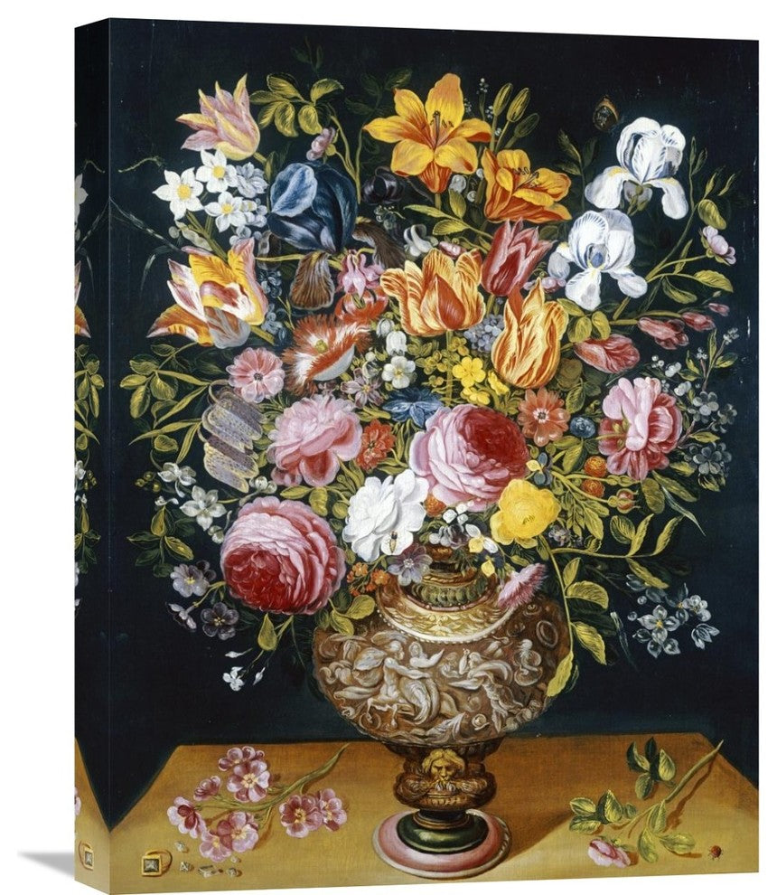 "Roses, Tulips, Narcissi, Irises and Other Flowers" Artwork, 16" x 22"