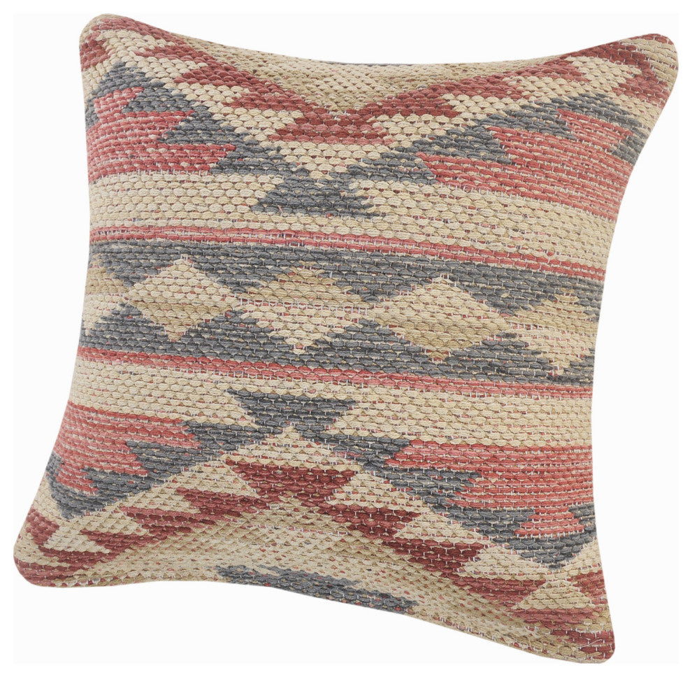 Eclectic Multicolored Southwestern Throw Pillow