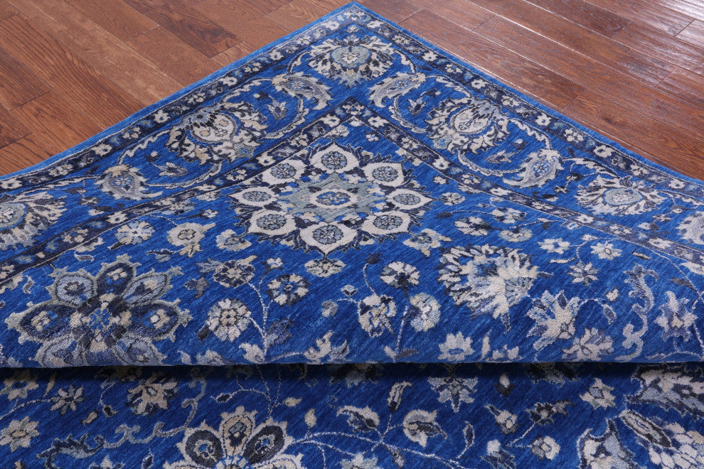 8' 1" X 9' 11" Persian Fine Serapi Handmade Wool & Silk Rug - Q13690