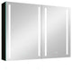 40 in.W x 30 in. H Aluminum Surface Mounted LED Medicine Cabinet with Doors