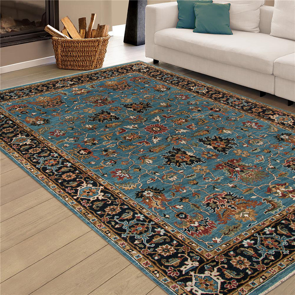 Antiquity Ledbury Area Rug, Blue, 9' x 12', Persian