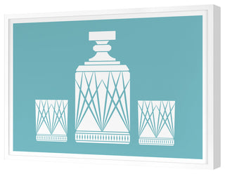 A Gentleman's Drink Fine Art Print, White, 24"x32"